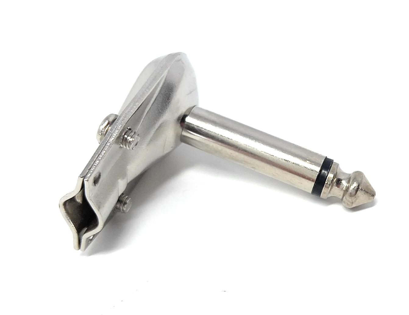 6.35mm Mono 1/4 90 Degree Right Angle TS, Soldering Plug, Flat Pancake Style, DIY, Audio Connector Adapter