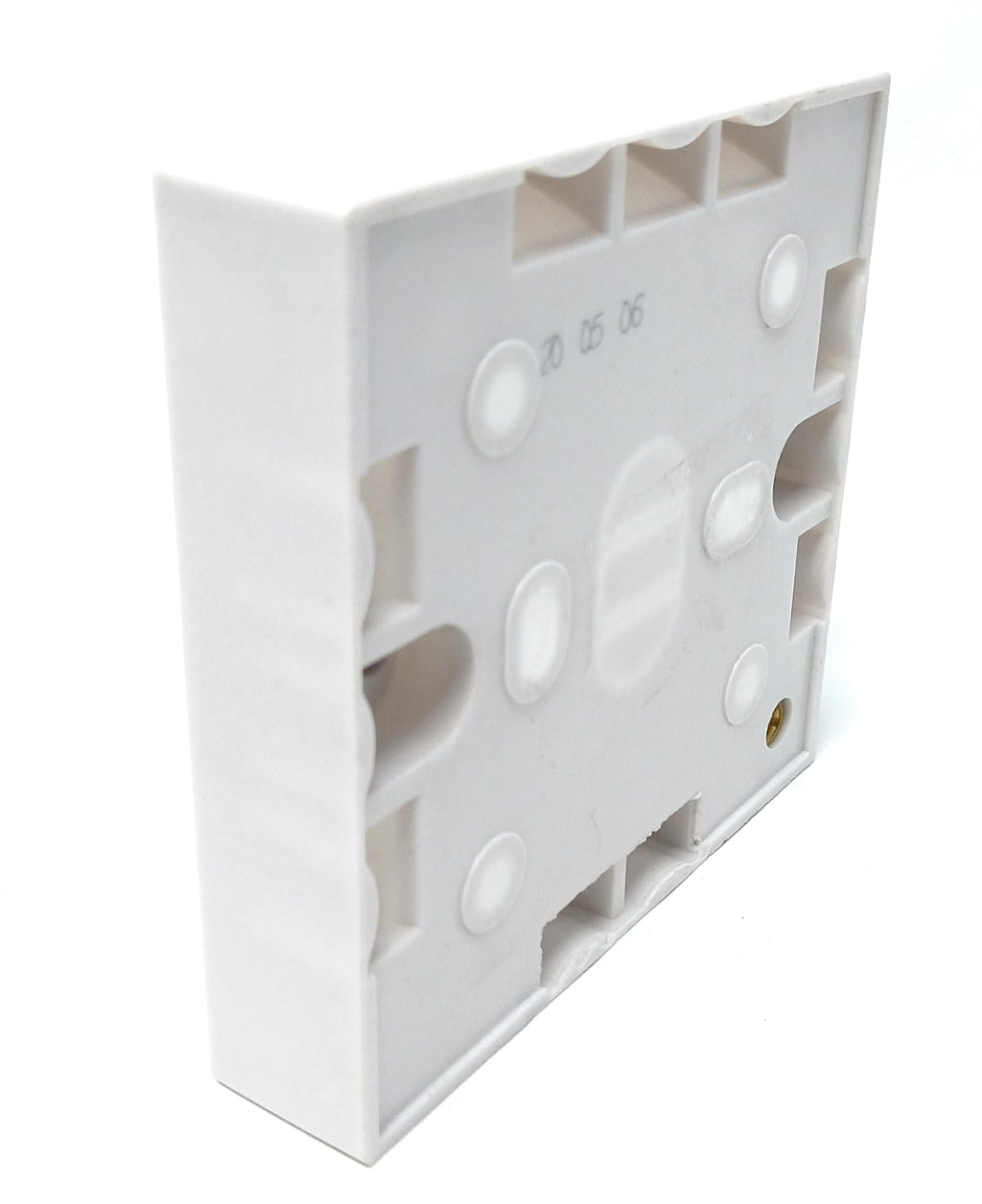 1 Gang Surface Mount Back Box Pattress Box 16mm x 85mm x 85mm White