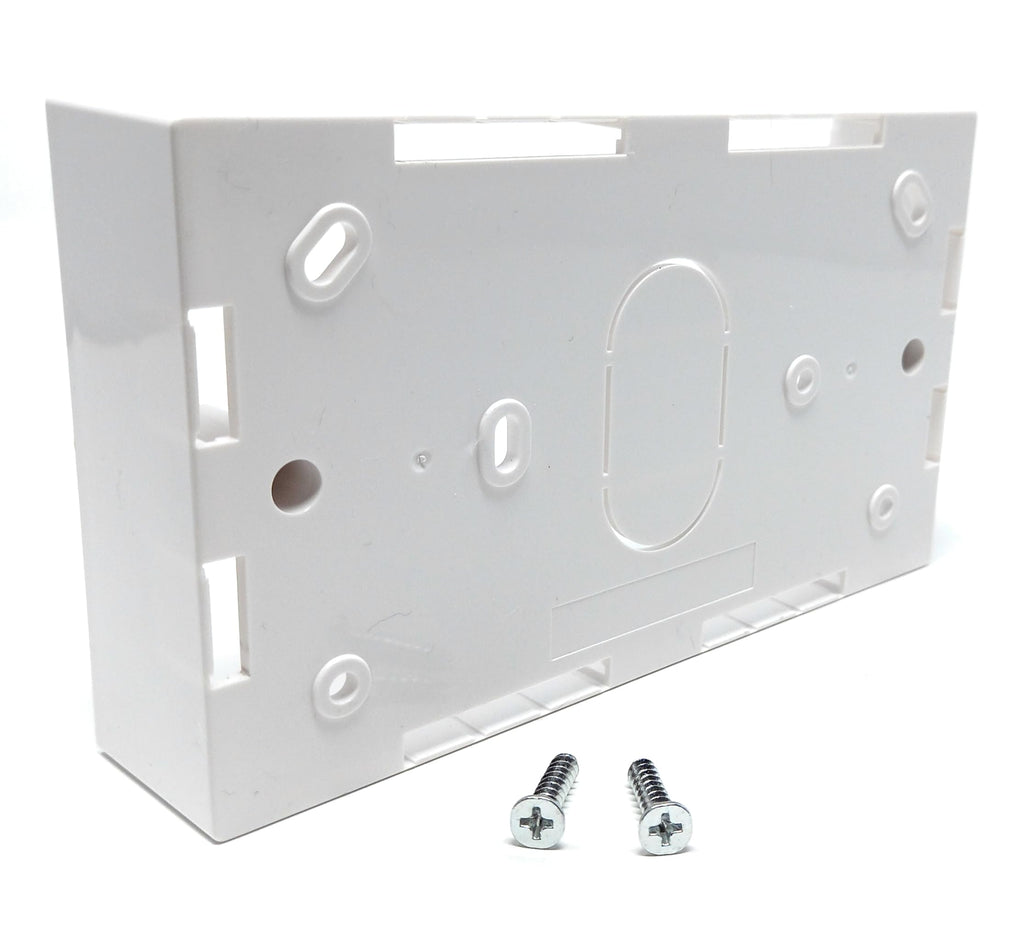 Surface Mounting Back Box for Wallplate Ethernet Faceplate, Multi Cable in/out Points