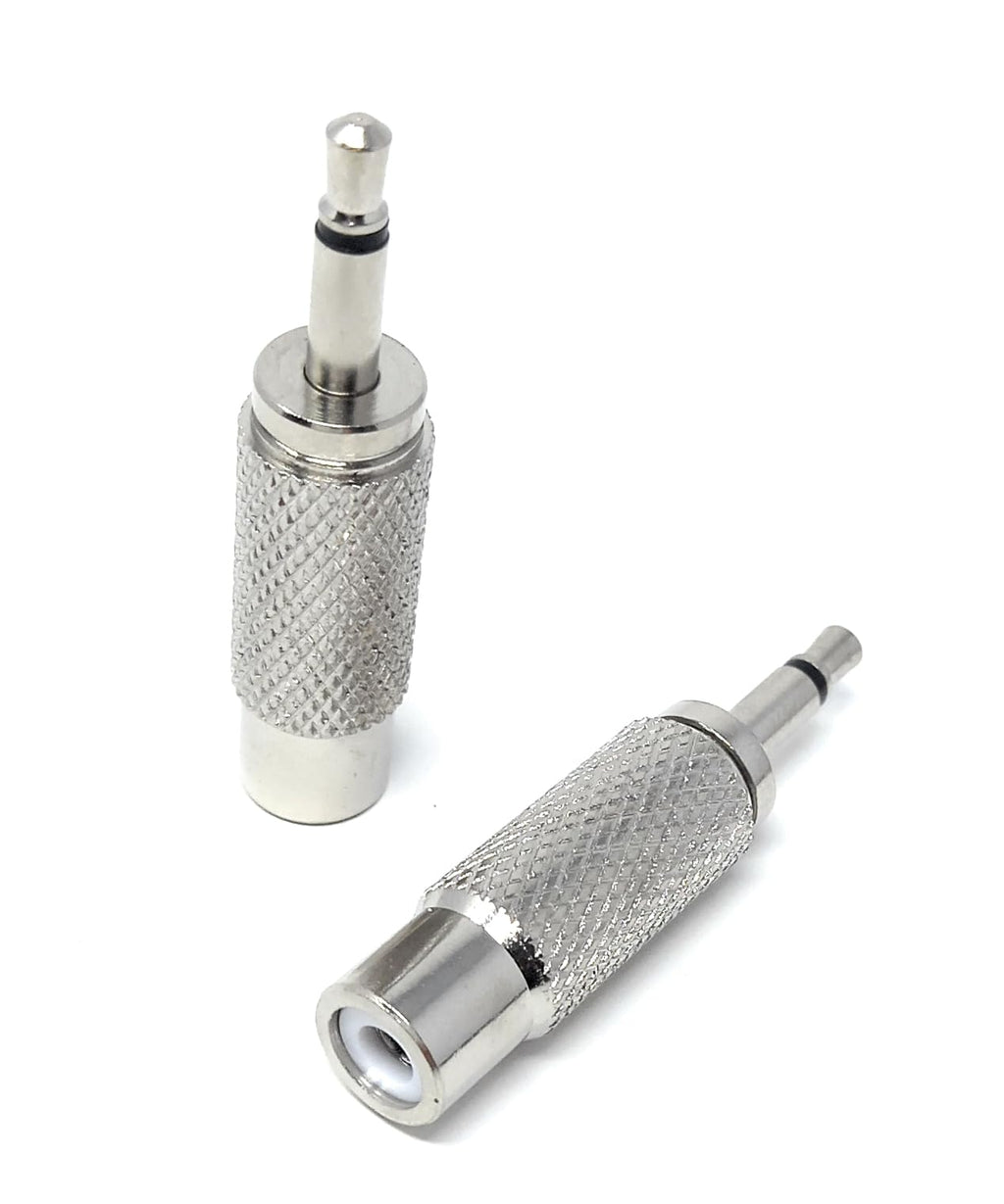 DRUT 3.5mm Mono Jack Plug to RCA Phono Socket Male to Female Adapter