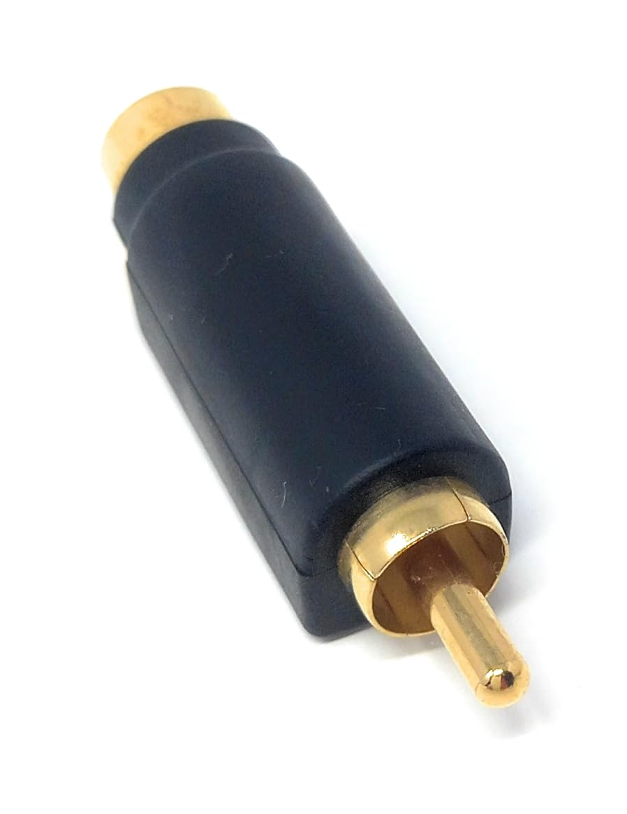 DRUT 1 pcs. S-Video/VHS Socket to RCA Phono Male Video Adapter Converter, 1pcs.