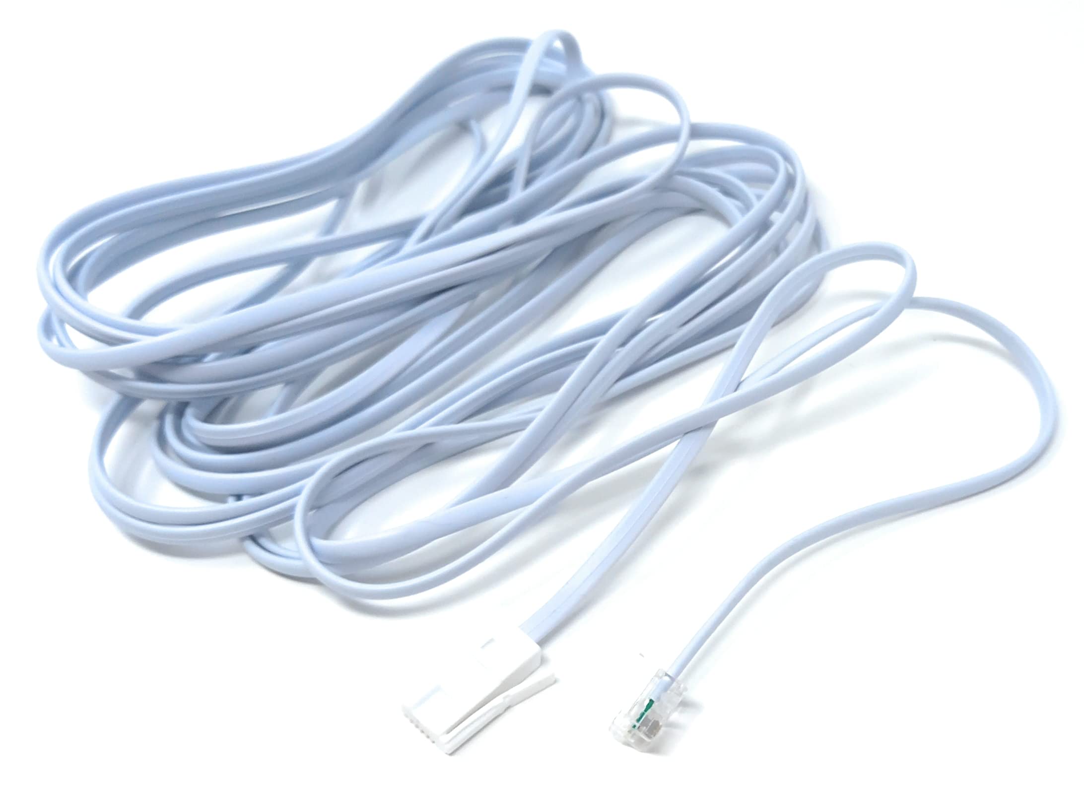 DRUT RJ11 to BT, 4 Pin Male to Male Rollover Cable Modem Router Lead Cord VDSL/ADSL (not for telephone)