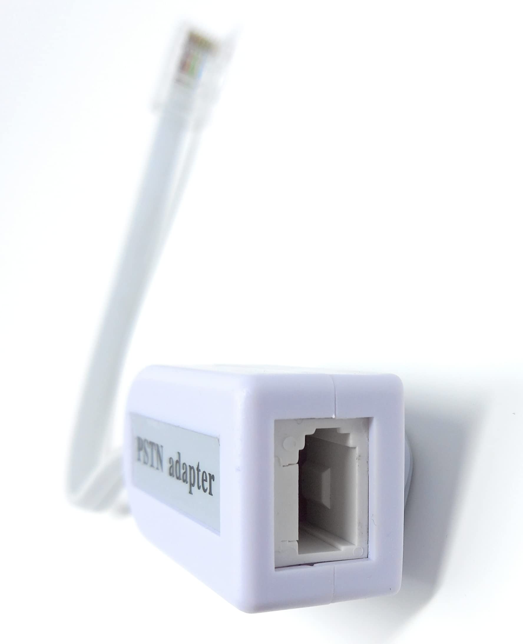 DRUT BT Socket to RJ45 Plug PSTN 6 Pin Adaptor Full Master Phone Line Leaded Telephone Converter