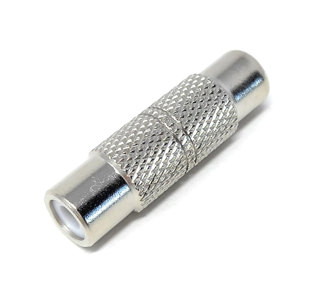 DRUT RCA Female to RCA Female Coupler, Single Phono Socket to Socket Adapter for RCA Cables, Speakers, Amplifiers, and Audio Systems
