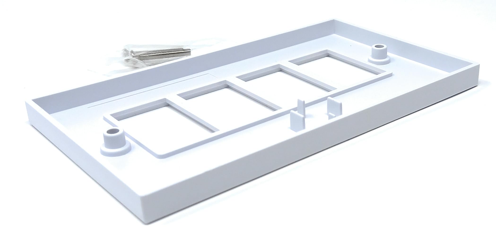 Euro Module Wall Plate Faceplate Frame with Screws – Compatible with Standard Euro UK Modules