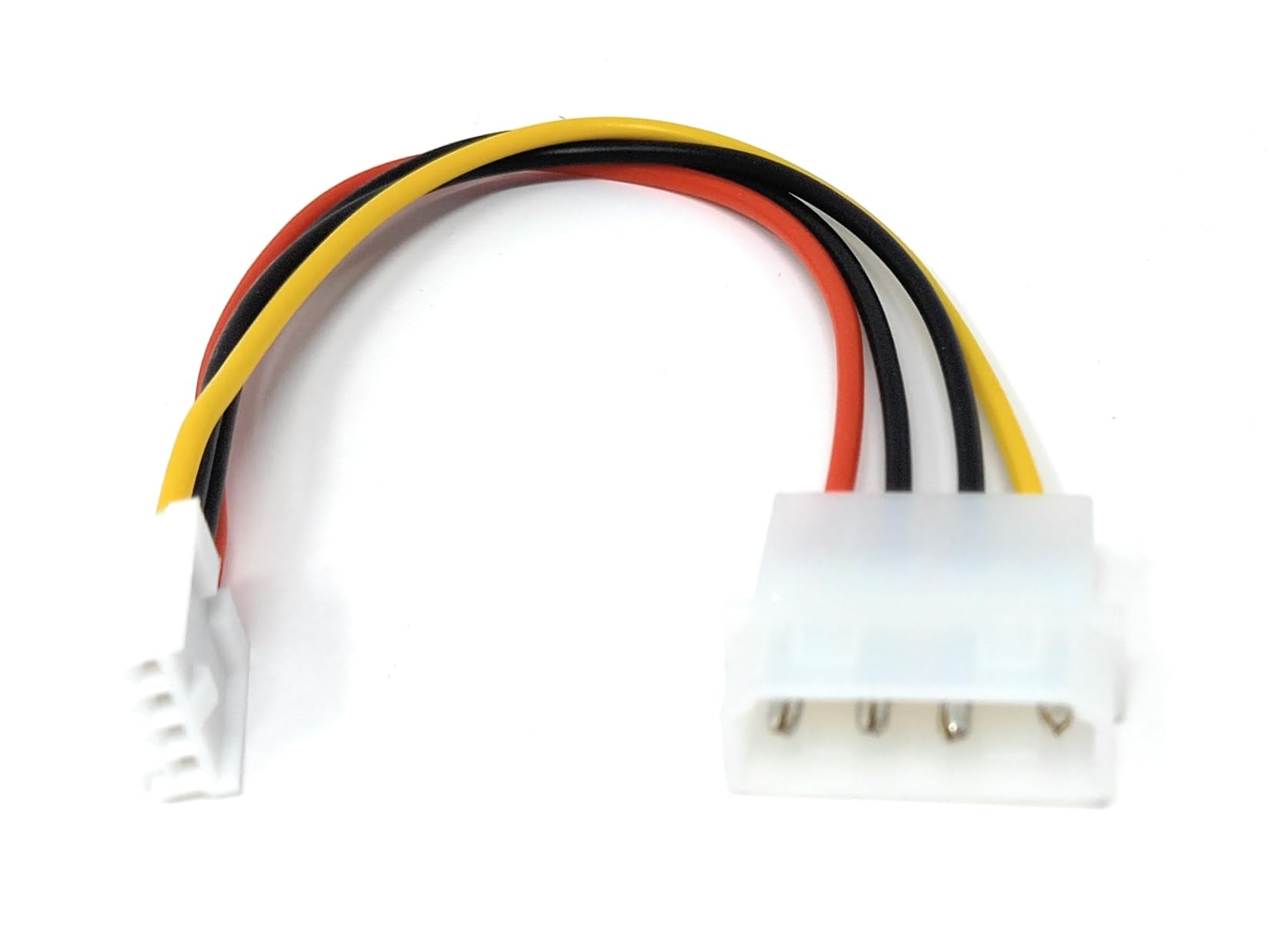 17cm 4 Pin Molex to 4 Pin Floppy Drive Power Connector Power Cable 0.6ft