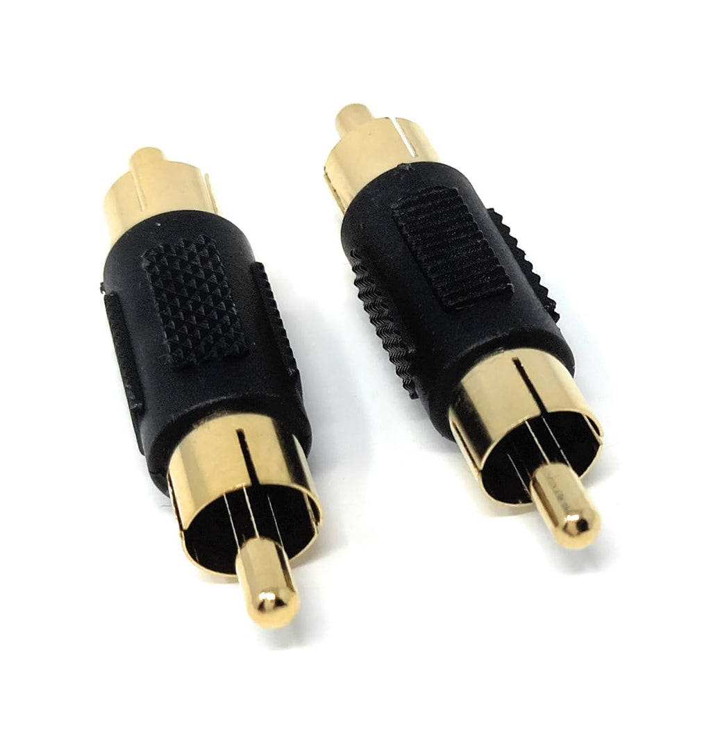 DRUT RCA To RCA Phono Plug Cable Joiner Coupler Adapter (Male to Male)