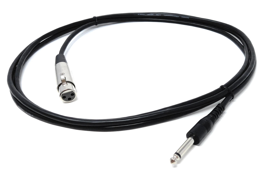 DRUT XLR Female to 6.35mm 1/4'' Stereo Jack TRS Balanced Audio Cable Lead Suitable for Microphone, Speakers, Stages, DJ, Studio
