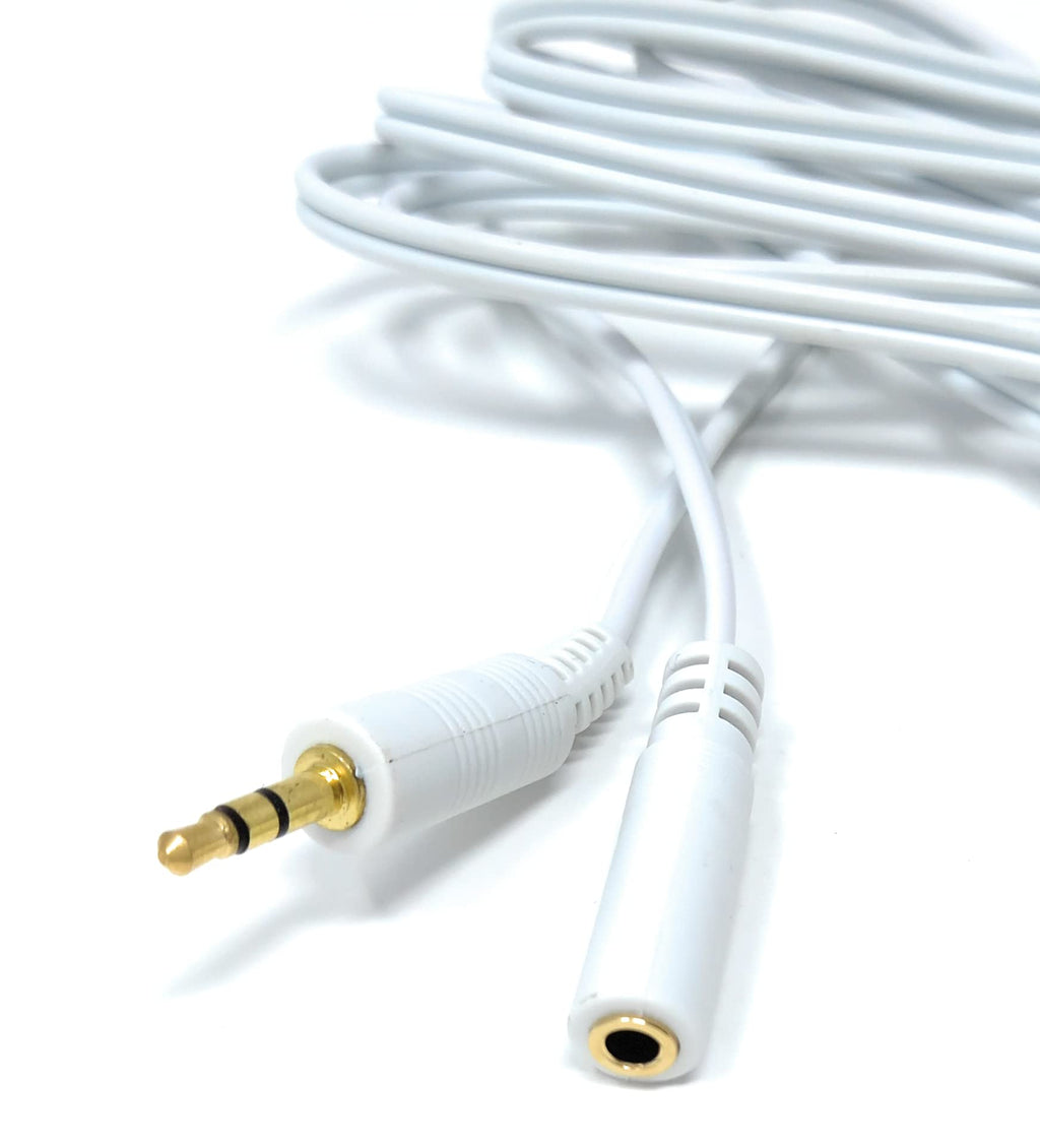 DRUT 3.5mm to 3.5mm Stereo Audio Extension Cable Lead Male to Female Gold Connectors