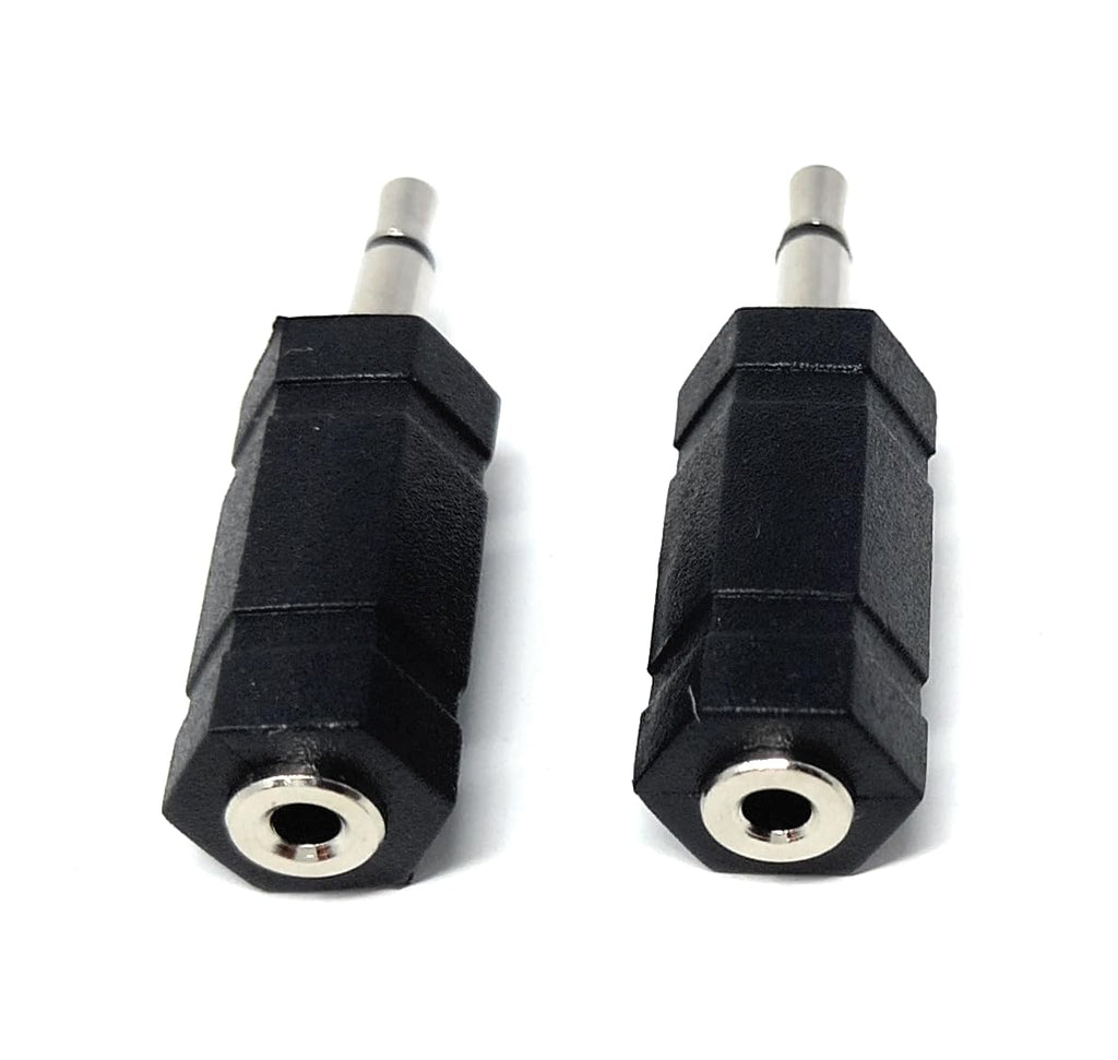 DRUT 3.5mm Mono Jack Male to 2.5mm Mono Jack Socket Female Audio Cable Adapter