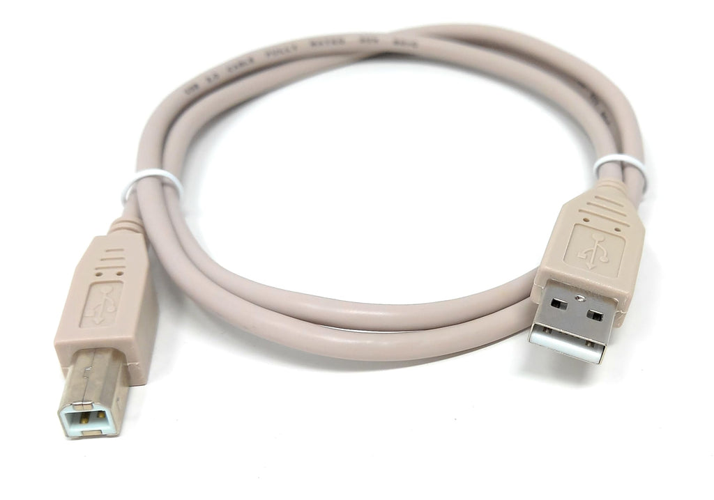 DRUT USB B Cable for DJ Controllers & MIDI Devices, Printer Style Lead for Mixers, Turntables, Keyboards, Samplers, Synthesizers, Compatible with Numark, Pioneer, Traktor, Denon, Akai, Serato