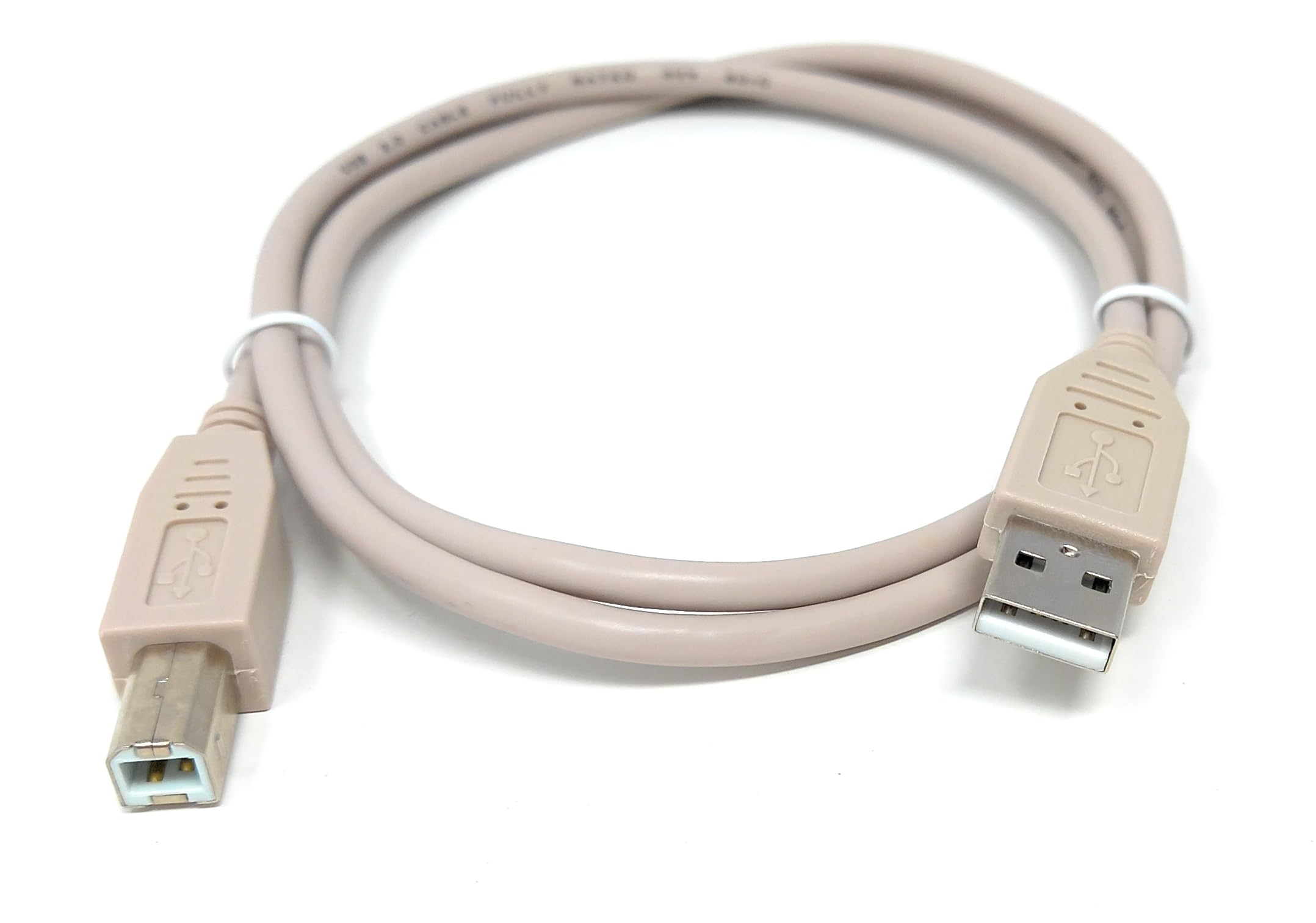 DRUT USB B Cable for DJ Controllers & MIDI Devices, Printer Style Lead for Mixers, Turntables, Keyboards, Samplers, Synthesizers, Compatible with Numark, Pioneer, Traktor, Denon, Akai, Serato