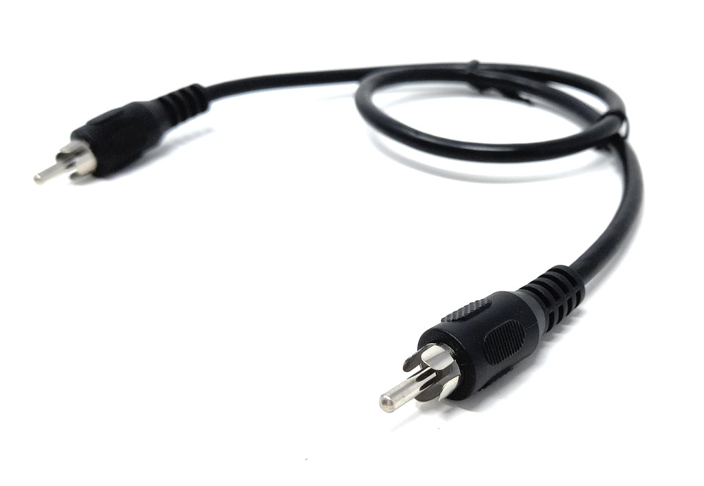DRUT Single RCA to RCA Phono Plug to Plug Audio Cable, Speaker Male to Male Lead