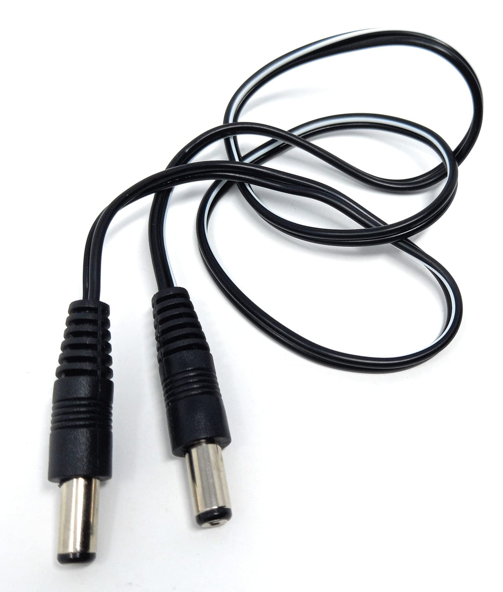 DRUT 2.5mm x 5.5mm Male to Male Power DC Connector Cable Lead for CCTV Camera, LED Lights