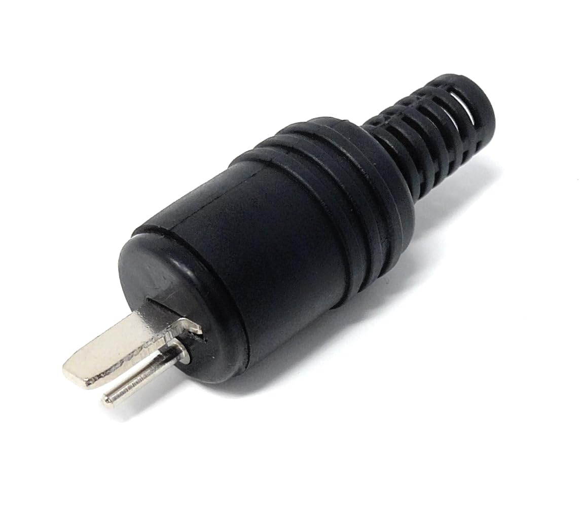DRUT 2pcs. 2 Pin Speaker DIN Jack Male HiFi Connectors, Screw Terminals, Cable Adapter, Screw Terminals Connections