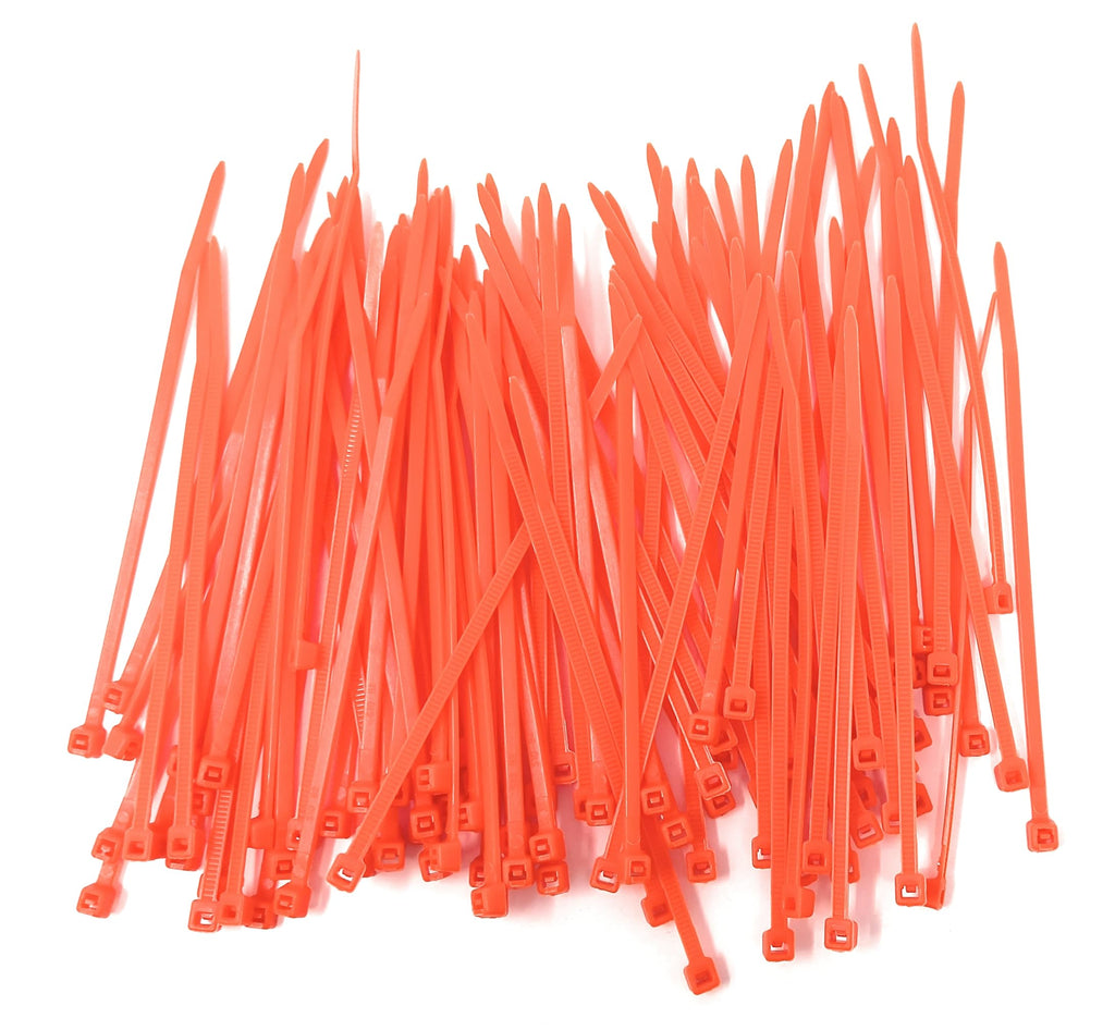 Nylon Cable Ties, 100mm x 2.5mm, Pack of 100, Plastic Zip Tie Wraps, Self-Locking