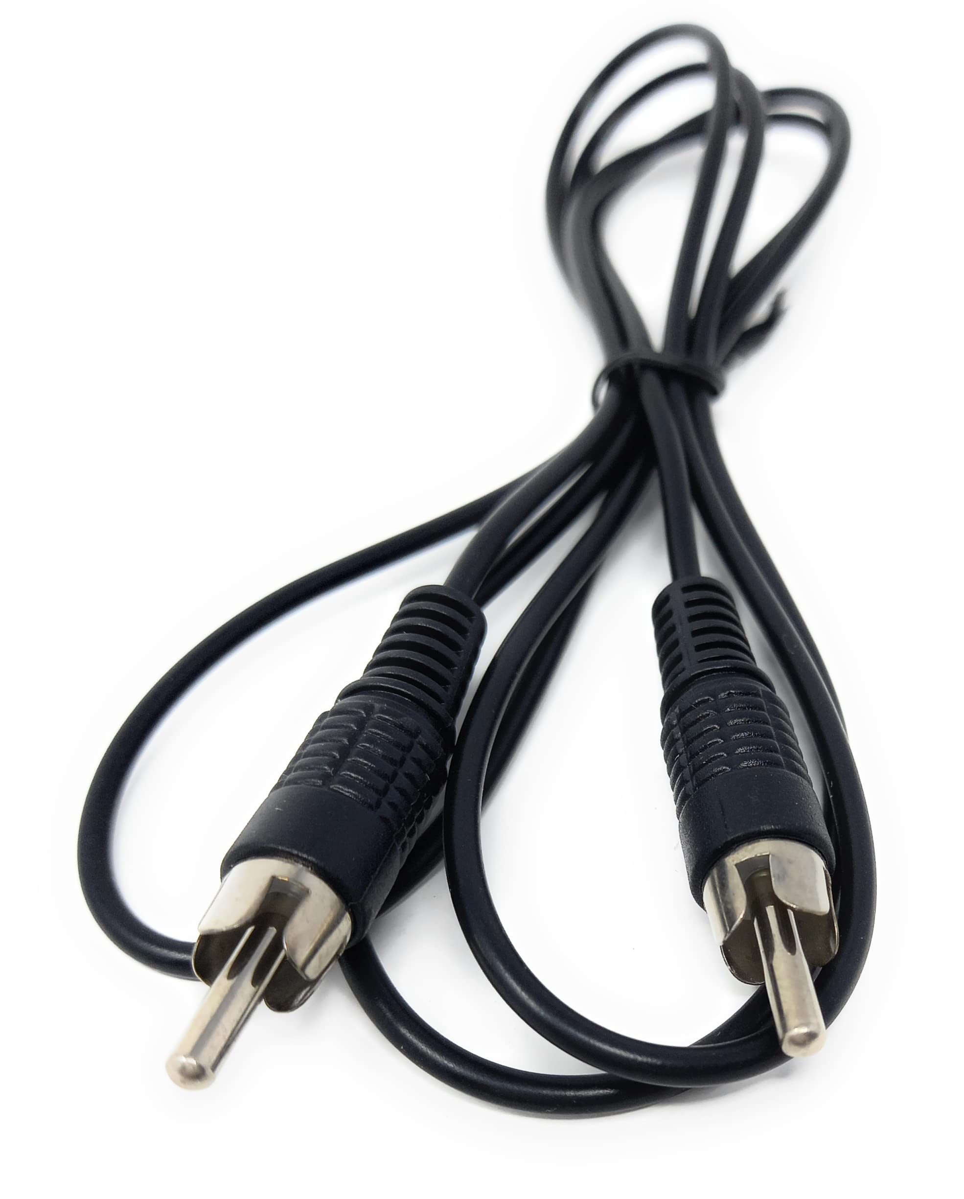 DRUT Single RCA to RCA Phono Plug to Plug Audio Cable, Speaker Male to Male Lead