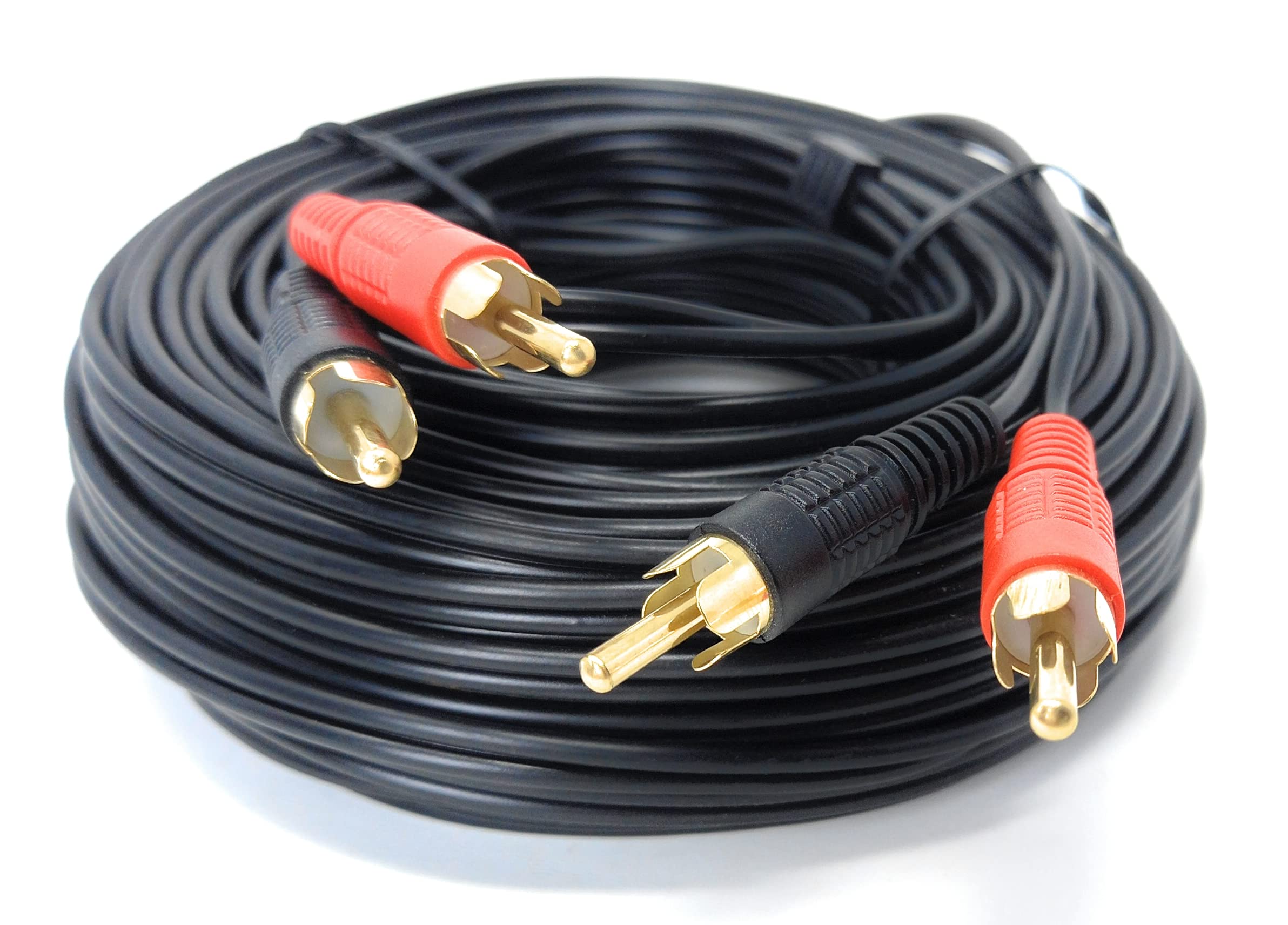 DRUT RCA to RCA Phono Twin Jack to Jack Stereo Audio Cable Lead Cord Compatible With CD/DVD/Amplifier/Hifi/DJ Mixer/Turntable