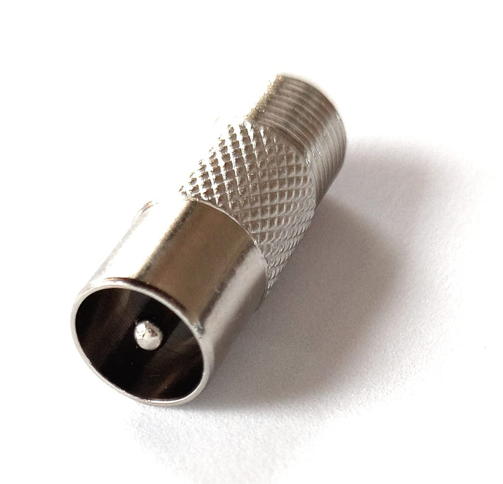 Kable F-Type to TV RF Aerial Antenna Adapter, Satellite Coax Connector Sat Coaxial Female to Male (IEC)