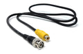 DRUT BNC Male to RCA Female Coaxial Cable Connector for HD Video, Monitor, CCTV, and Surveillance Systems