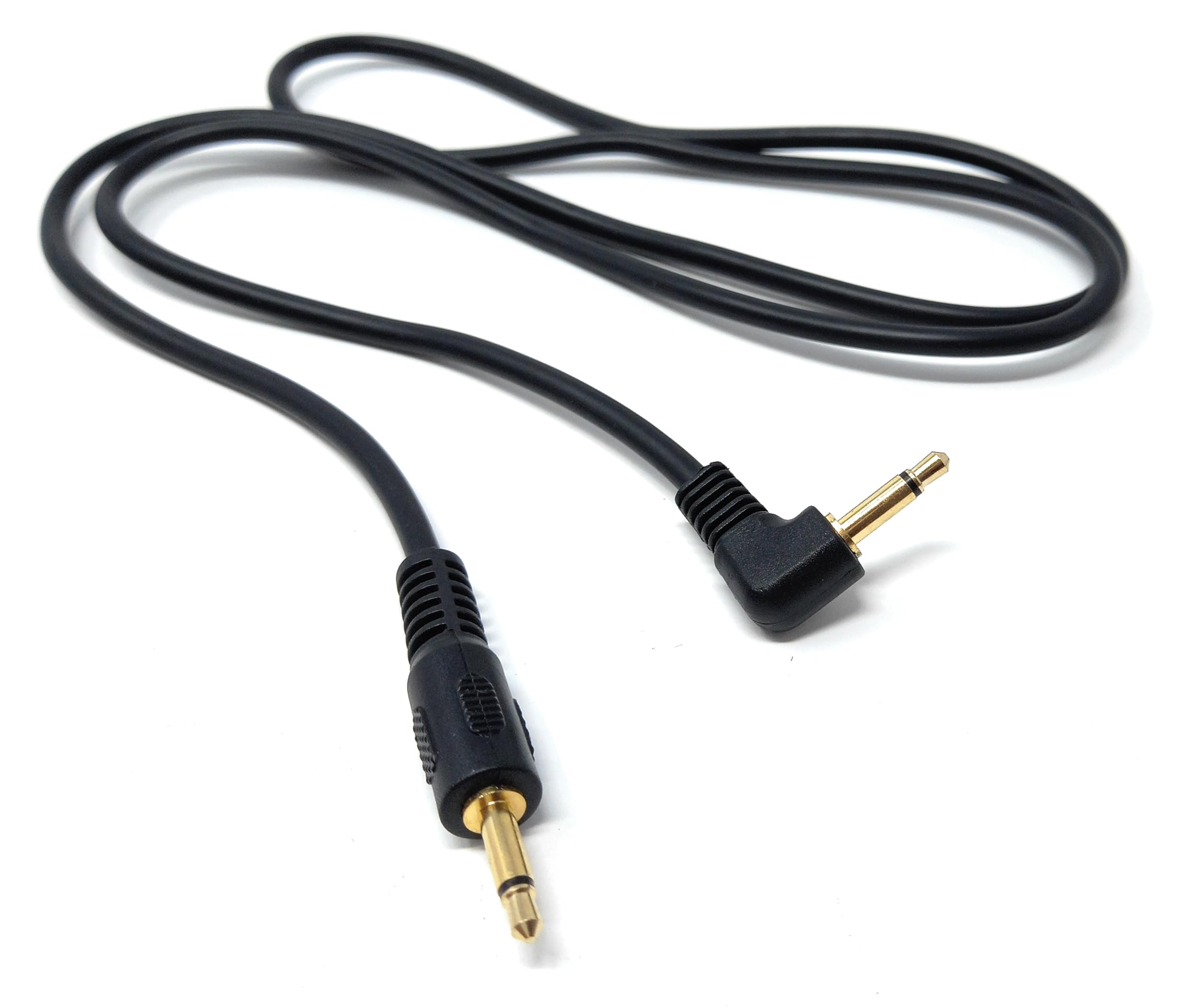 3.5mm Mono to 3.5mm Mono Jack Plug Right Angle Audio 1/8'' AUX Cord Cable Lead