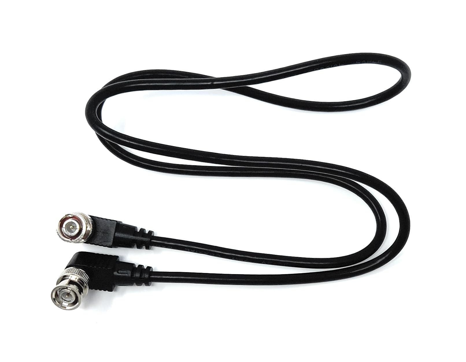 DRUT BNC Male to Male Right Angle Coaxial HD Video Audio Cable RG59 75ohm for CCTV, Camera Monitor, Radio Antenna Lead