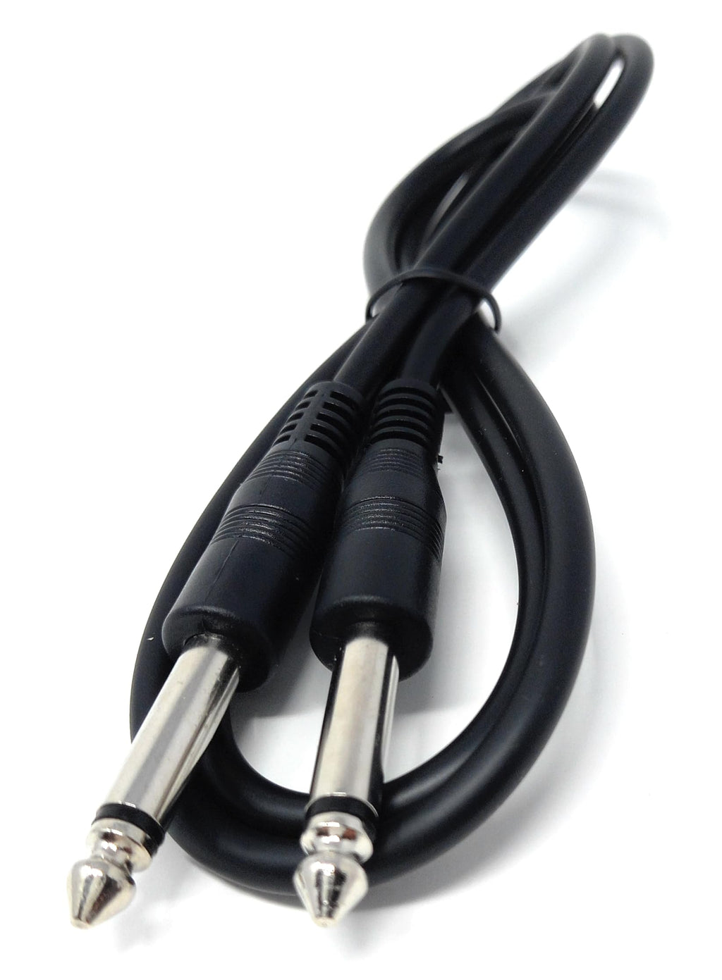 DRUT 6.35mm 1/4" TS Mono Jack to Jack Plug Lead for Guitar, Amplifiers, Music Instruments, Speakers, Microphone Cable