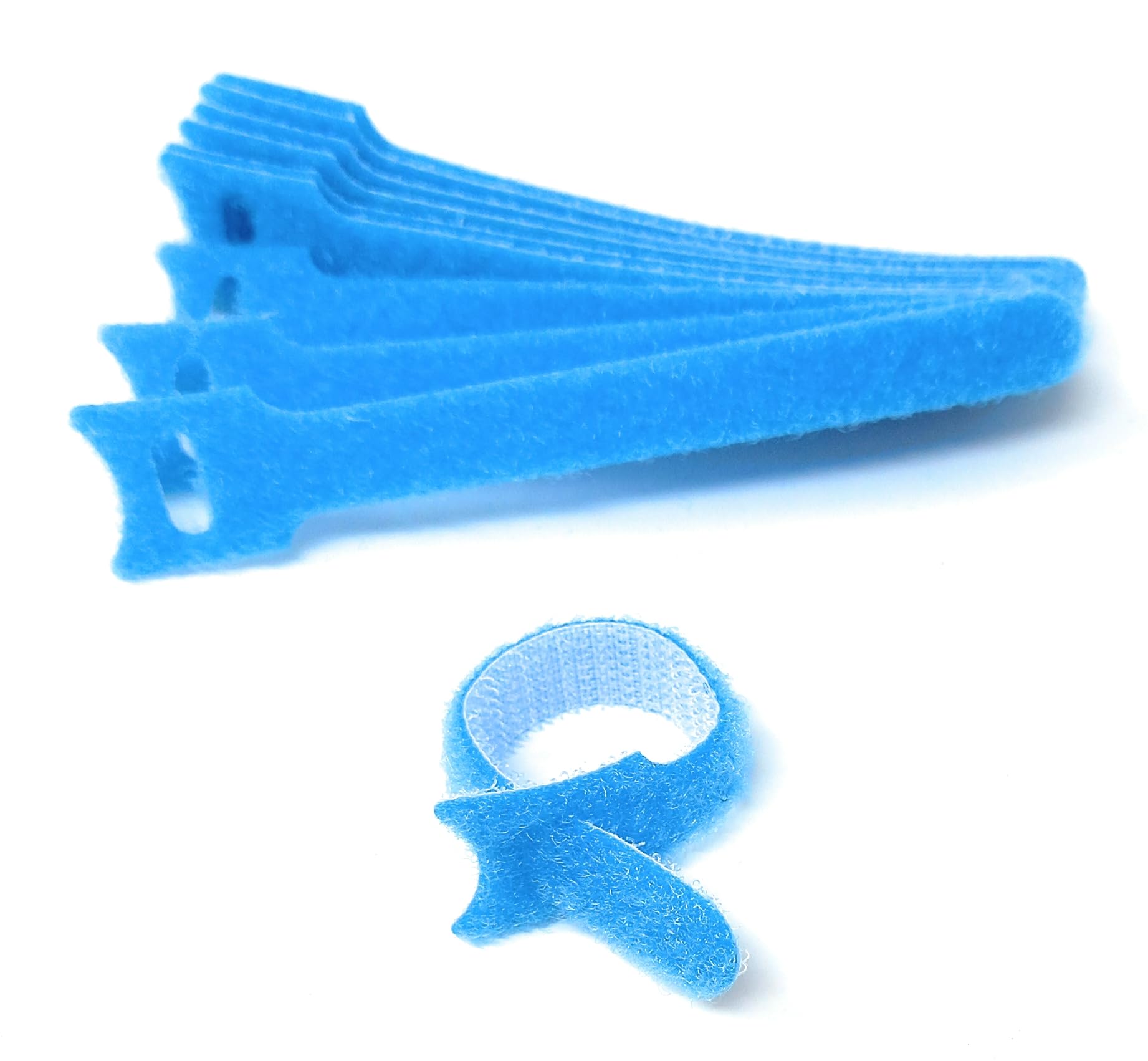 Hook & Loop Reusable Cable Ties 135mm x 12mm – 10 Pack – Adjustable Cord Organizer Straps for Wires, Cables, Home, Office & Electronics – Durable & Reusable Fastening Ties