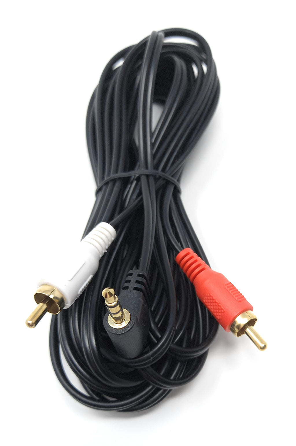 DRUT 3.5mm to RCA Jack Right Angled AUX Stereo Audio Cable Gold Plated Connectors