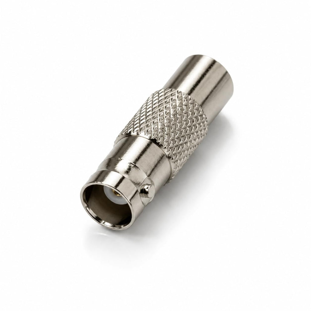DRUT TV Male Plug to BNC Female Socket Coaxial Adapter Connector, RF Aerial to BNC Converter for CCTV, TV, Video, Radio, and Coaxial Cable Connections