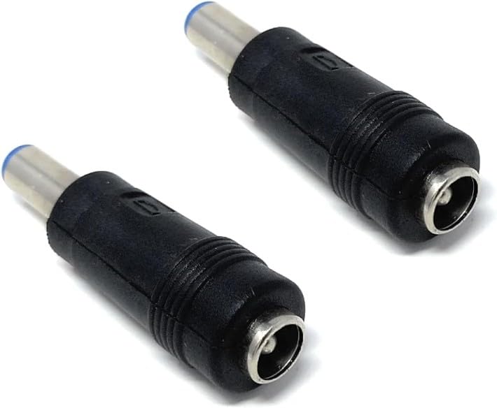 DRUT 5.5mm x 2.1mm Male Plug to 5.5mm x 2.5mm Female Socket DC Power Adapter Cable Lead Converter for CCTV, Led Lights, Music Instruments