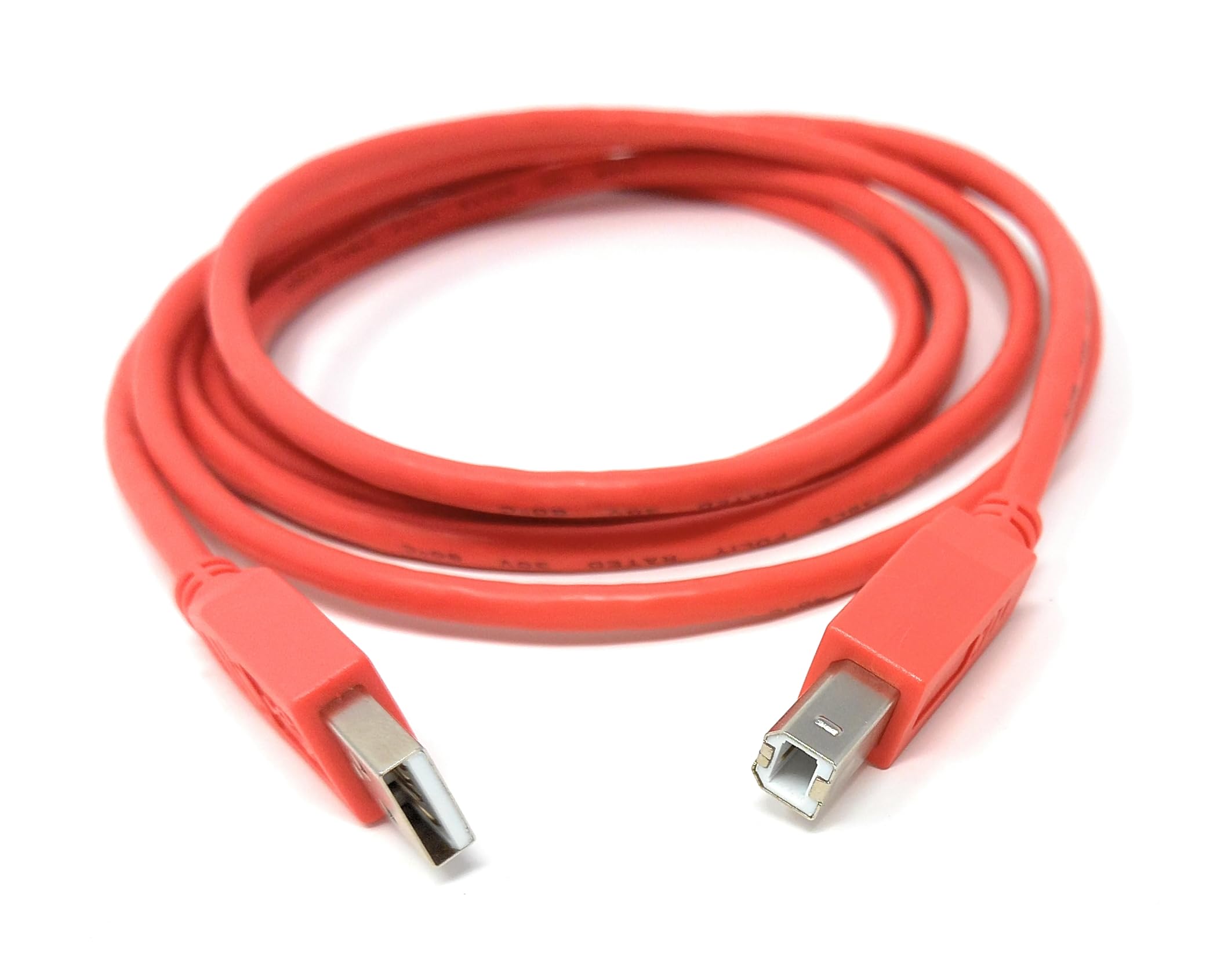 DRUT USB B Cable for DJ Controllers & MIDI Devices, Printer Style Lead for Mixers, Turntables, Keyboards, Samplers, Synthesizers, Compatible with Numark, Pioneer, Traktor, Denon, Akai, Serato