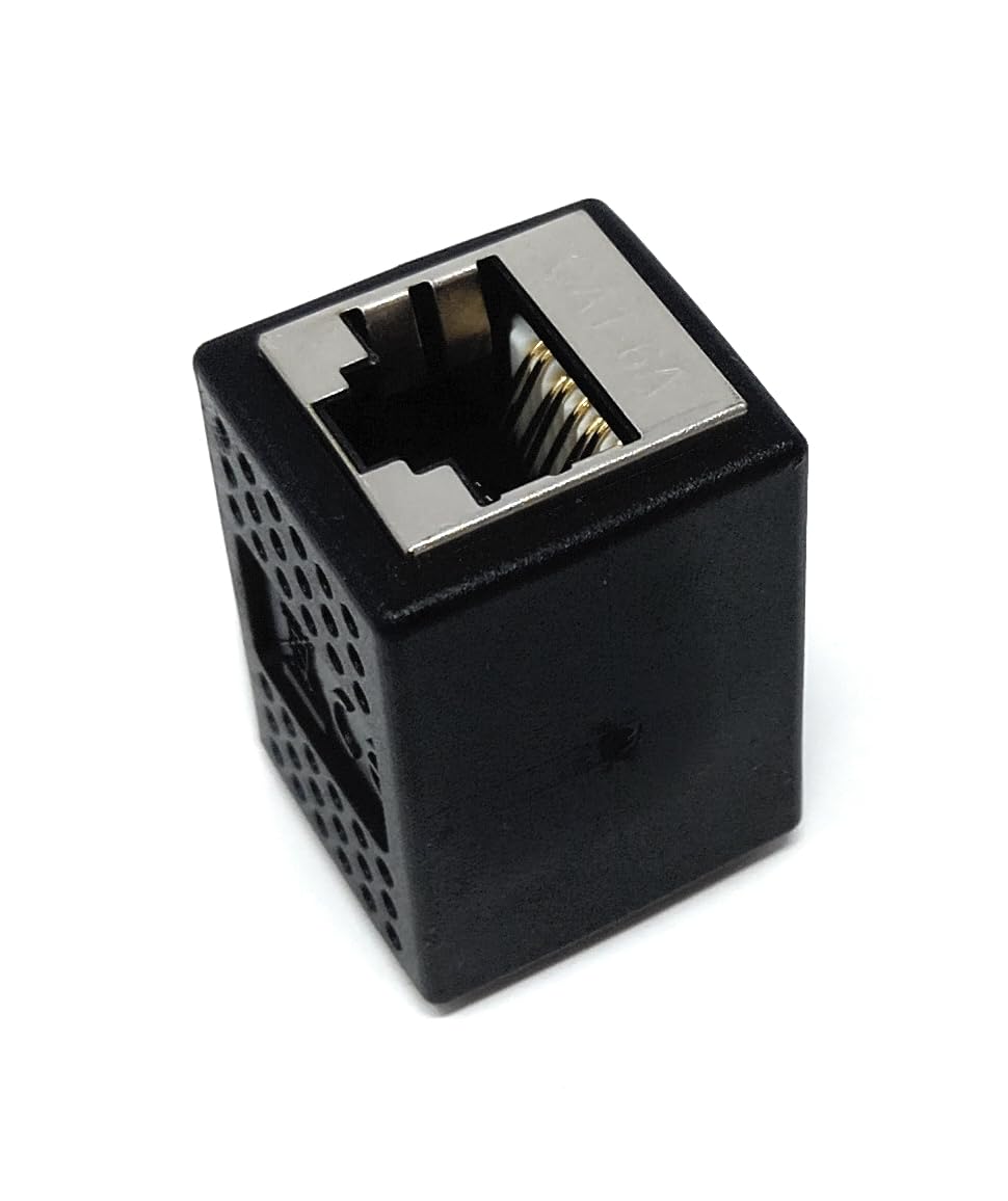 DRUT Cat6A Shielded RJ45 Coupler, Ethernet Connector Female to Female for Cat6A/Cat6/Cat7/Cat8/Cat5e/Cat 5/Cat 9 LAN Cable, Network Extender Joiner, Gender Changer