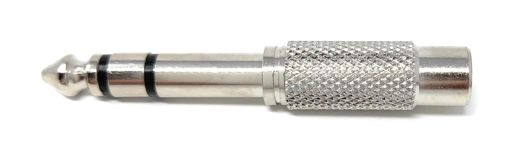 DRUT 6.35mm Stereo Jack to RCA Phono Socket Cable Adapter