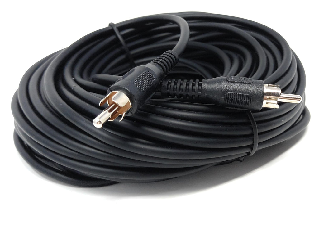 DRUT Single RCA to RCA Phono Plug to Plug Audio Cable, Speaker Male to Male Lead