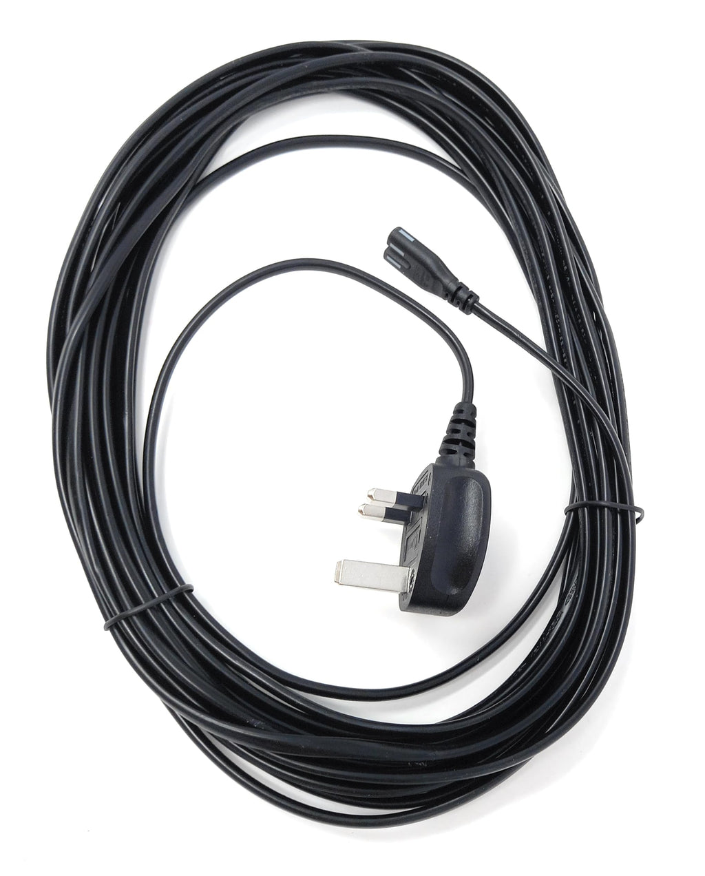 UK Power Cable 3A Fused Plug to C7 Figure-8 Lead – Compatible with PS5, PS4, Xbox, Laptops, Smart TVs, DVD Players, and Chargers