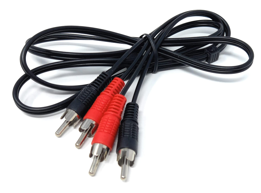 DRUT RCA to RCA Phono Twin Jack to Jack Stereo Audio Cable Lead Cord Compatible With CD/DVD/Amplifier/Hifi/DJ Mixer/Turntable