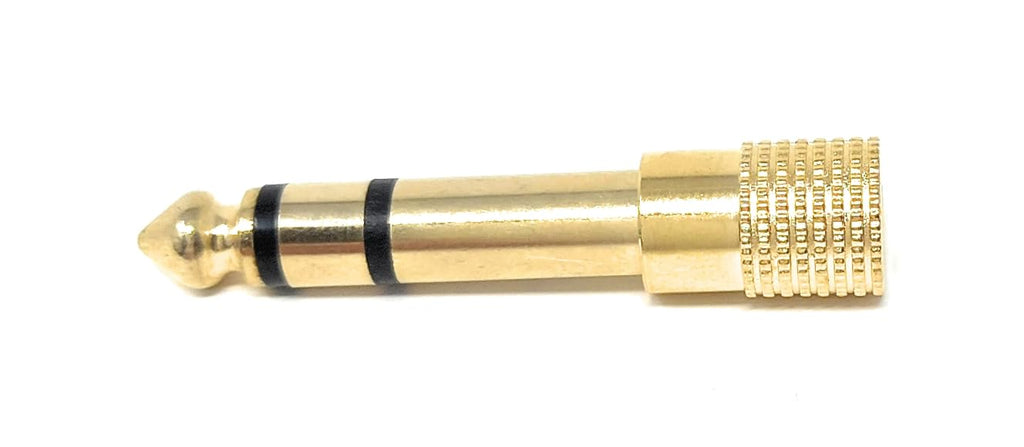 3.5mm to 6.35mm Headphone Adapter – Gold-Plated Stereo Jack Converter, Small Jack (3.5mm) to Big Jack (6.35mm) for DJs, Earphones, Amps, Mixers, and Audio Gear