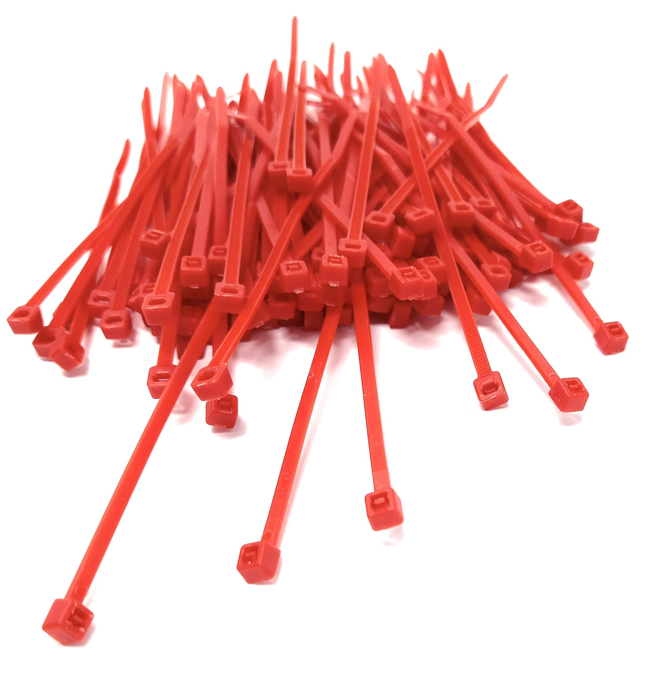 Nylon Cable Ties, 100mm x 2.5mm, Pack of 100, Plastic Zip Tie Wraps, Self-Locking