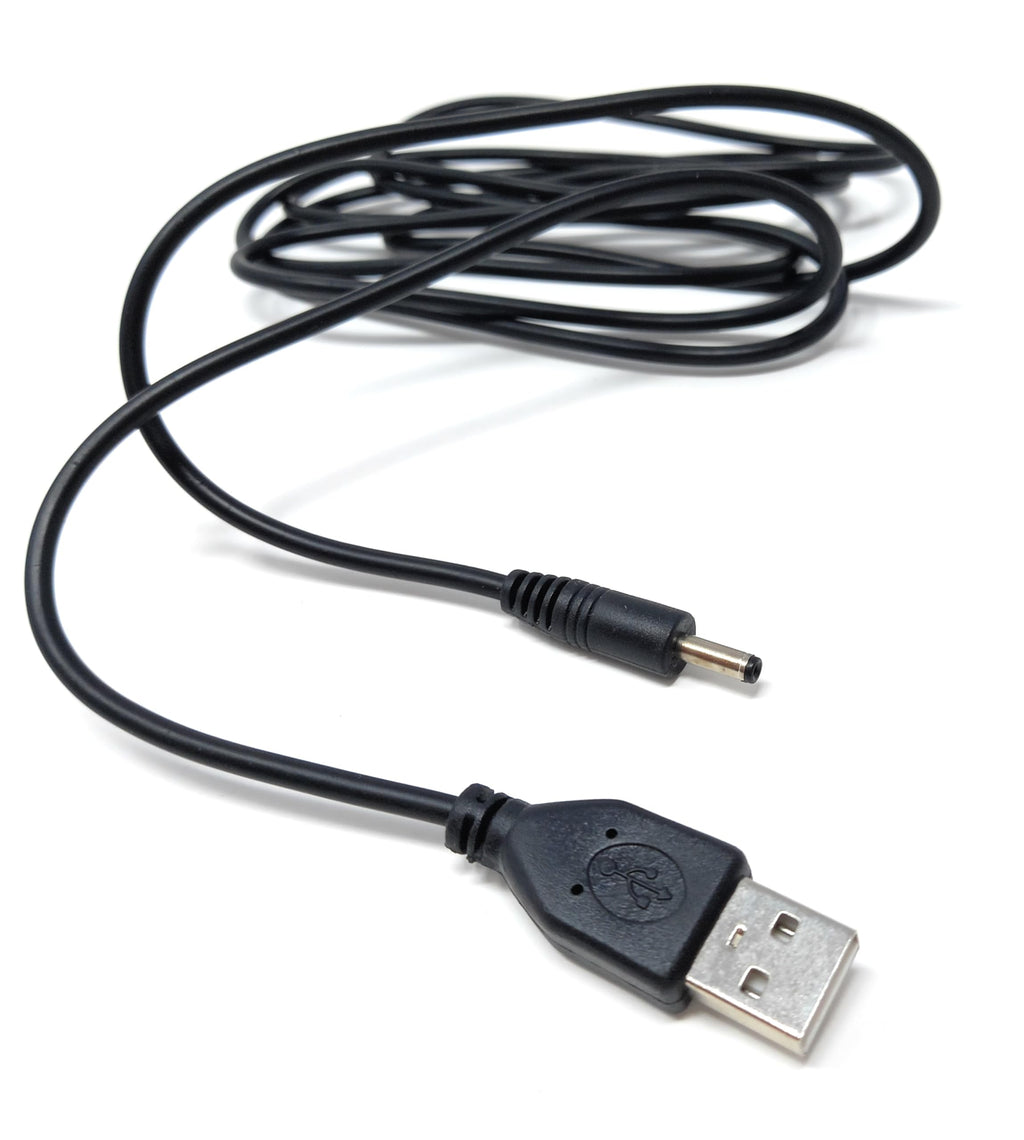 DRUT Big Pin 3.5mm to USB Charger Lead Cord Cable, Compatible With Old Classic Nokia Phones 3210, 3220, 3230, 3300, 3310, 3330, 3410, 3510, 6230, 6310, 7210, 8210 etc.