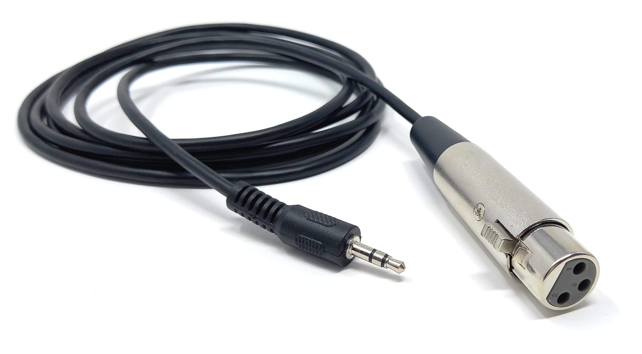 DRUT 3 Pin XLR Socket to 3.5mm Stereo Jack Plug for Microphone, Music Instruments, musicians, podcasters, video creators Lead Cable