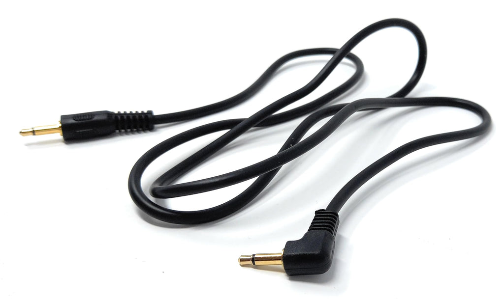 3.5mm Mono to 3.5mm Mono Jack Plug Right Angle Audio 1/8'' AUX Cord Cable Lead