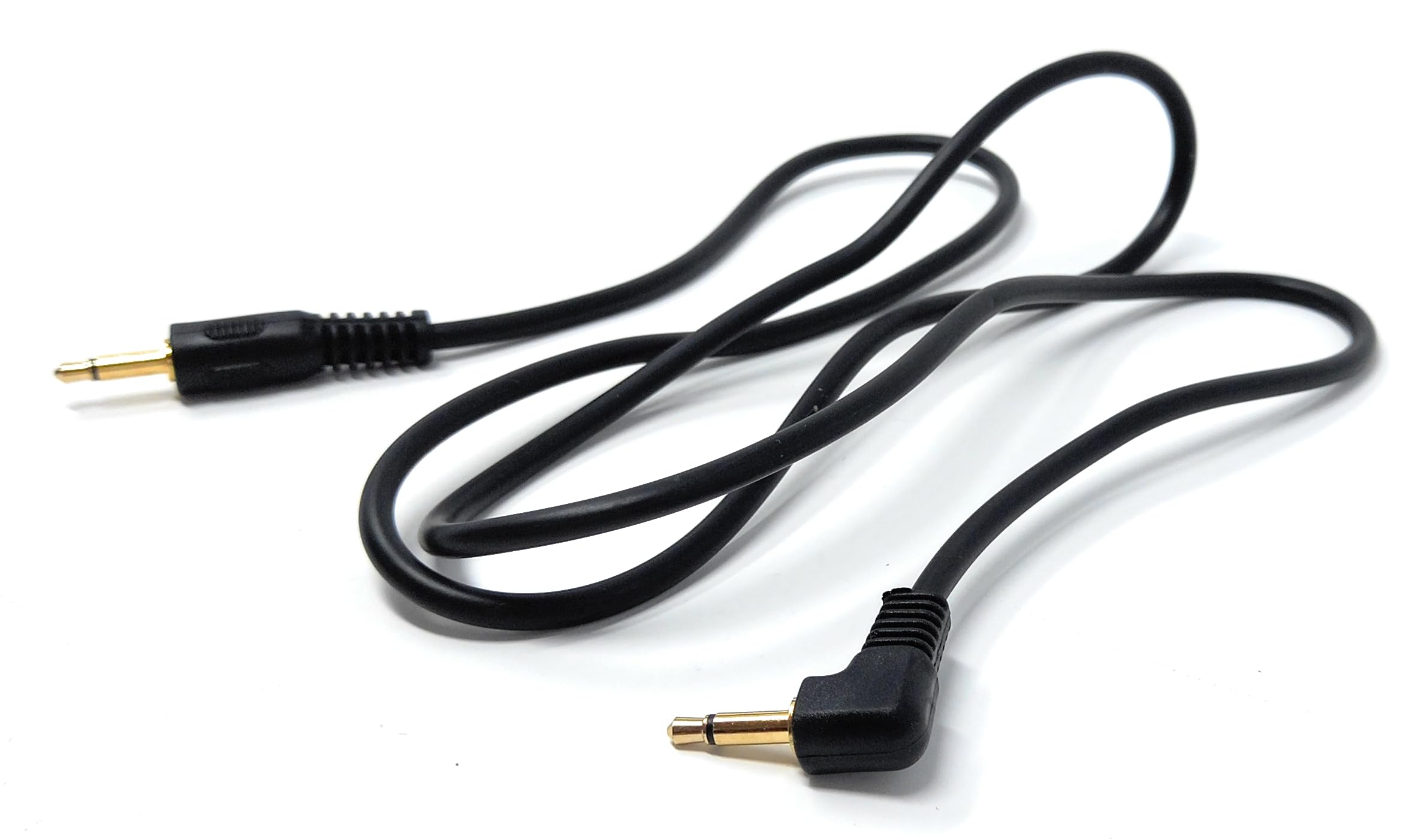 3.5mm Mono to 3.5mm Mono Jack Plug Right Angle Audio 1/8'' AUX Cord Cable Lead