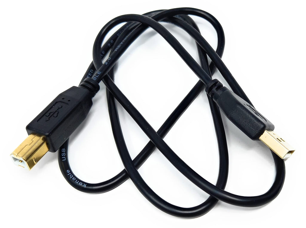 DRUT USB A to B 2.0 24AWG High Speed Cable Lead for Printer, Scanner, Music Instrument