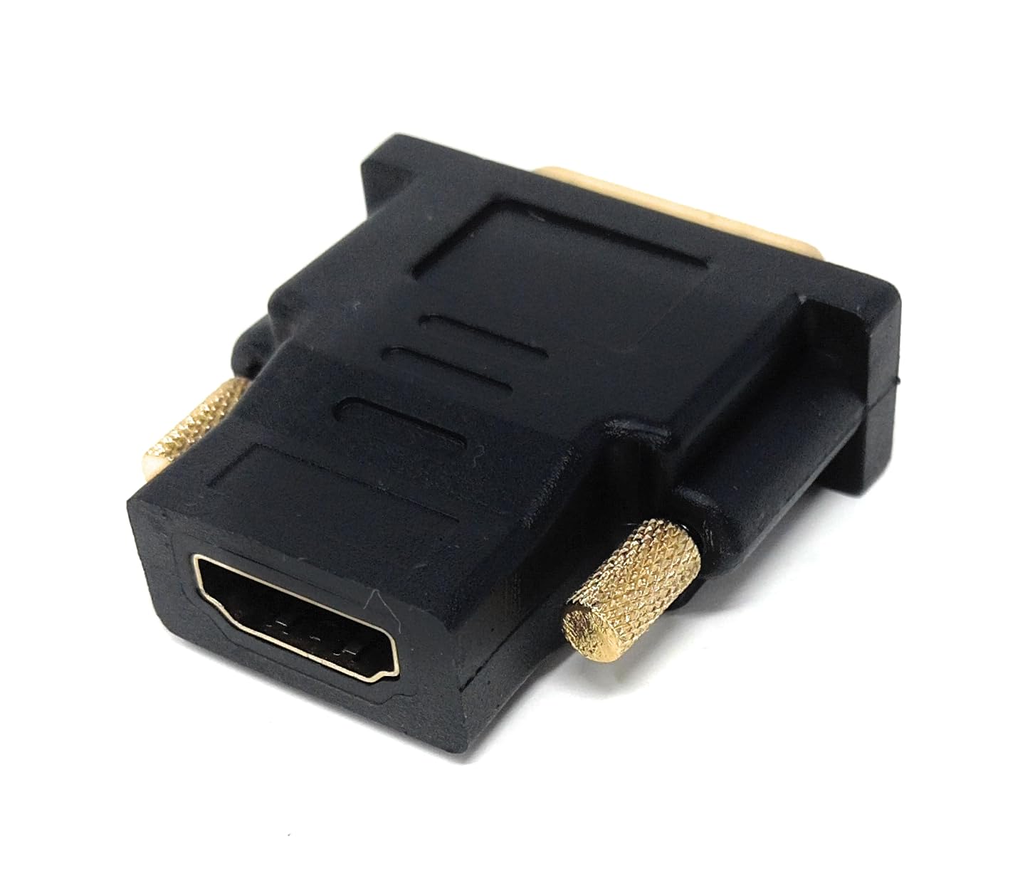 DVI-D 24+1 Male to HDMI Female Adapter – Dual Link Converter Joiner with Gold-Plated Connectors for HD Video Display