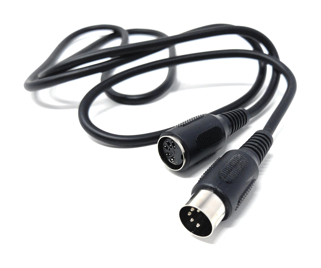 DRUT MIDI 5-PIN DIN Extension Cable, Male to Female, for MIDI Keyboard, Electric Piano, Synthesiser, MIDI Guitar