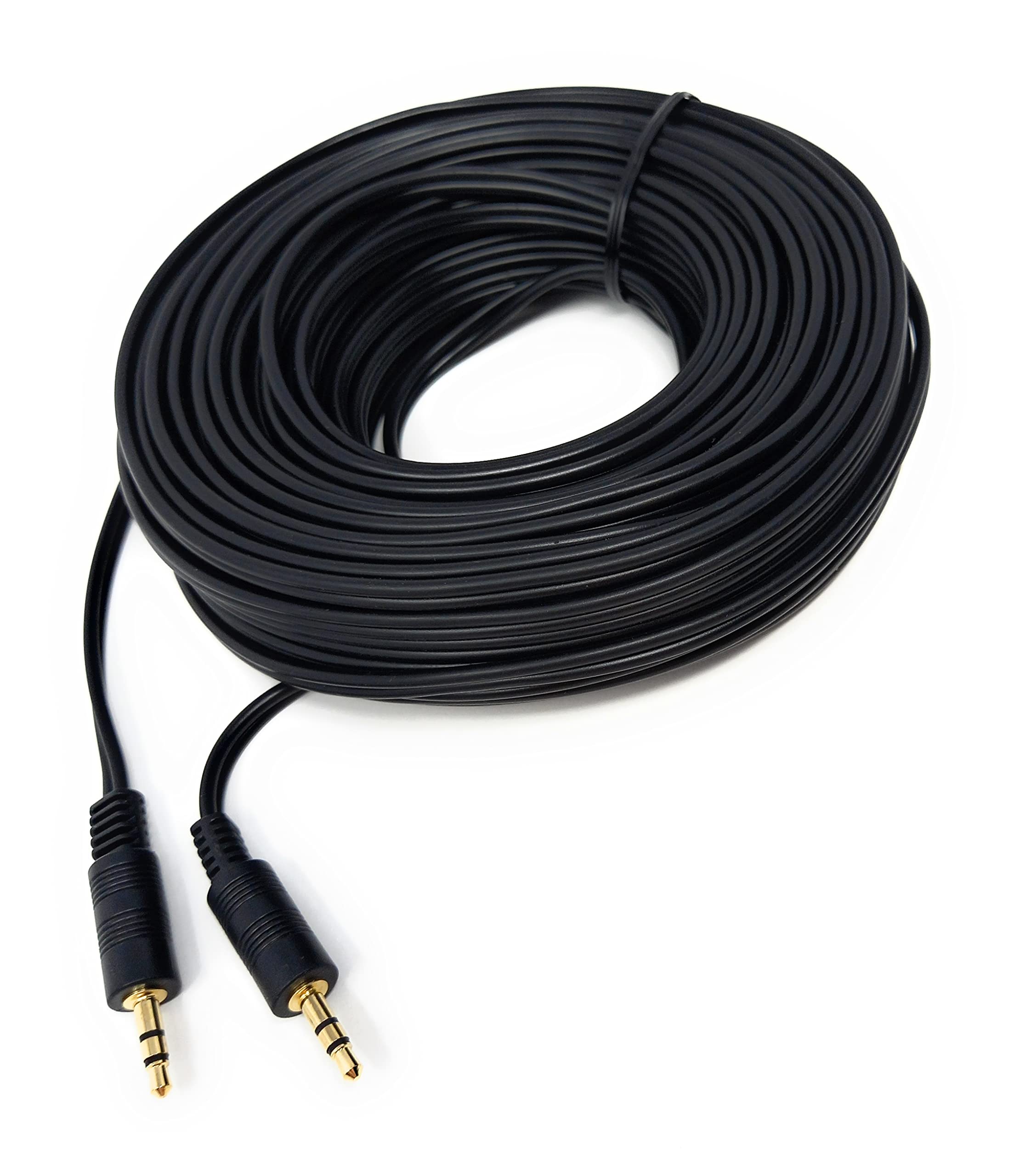 DRUT 3.5mm to 3.5mm Stereo Audio AUX Cable Gold Connectors, Small 3 pin Jack to Jack Speaker Lead