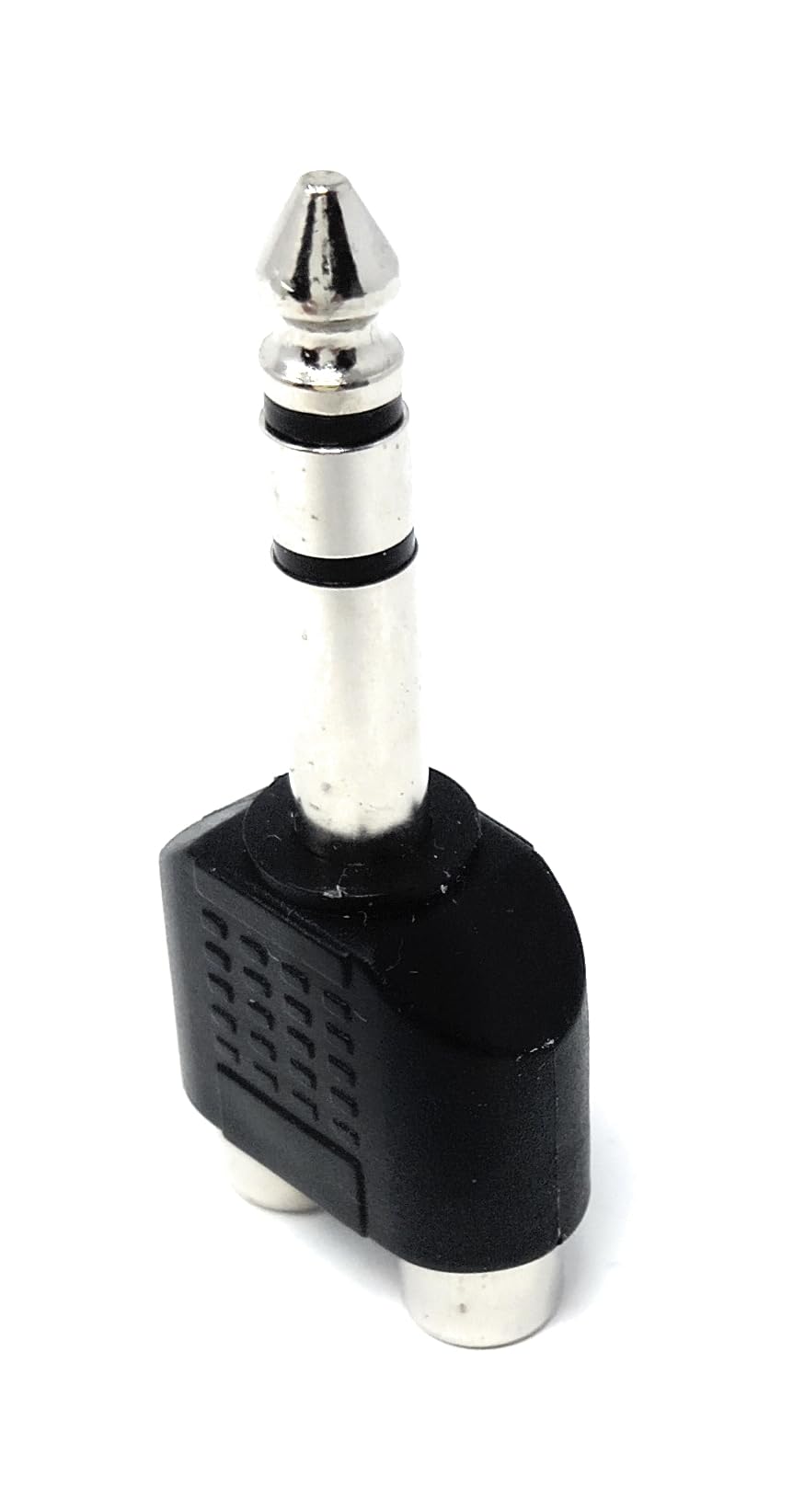 DRUT 6.35mm Stereo Jack Plug to Twin RCA Phono Sockets Audio Adapter For Cable