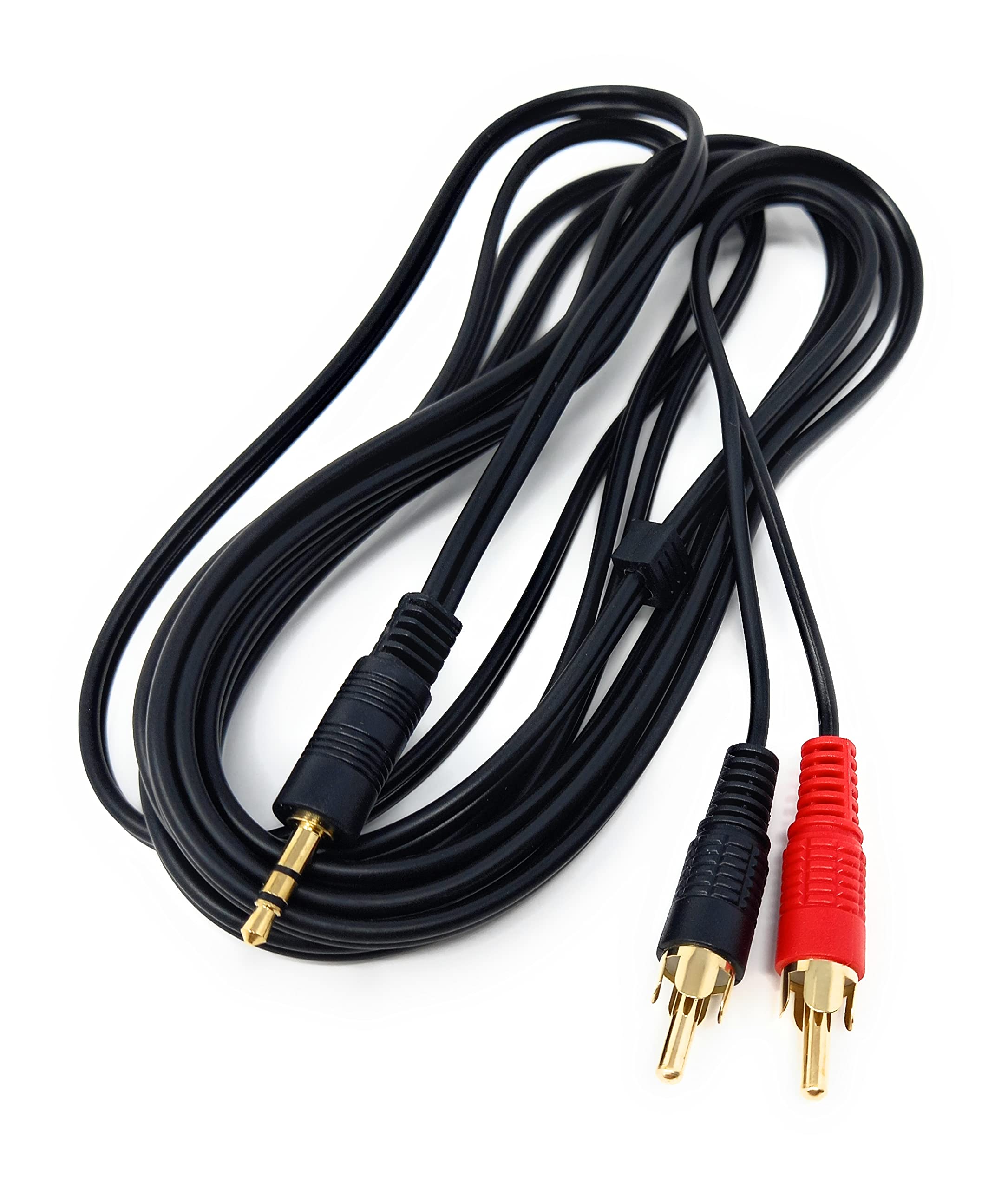 DRUT 3.5mm to Twin RCA Stereo Aux Phono Audio Cable Mini Jack Lead Cord Y Splitter Headphone Cord RCA Y Splitter Adapter