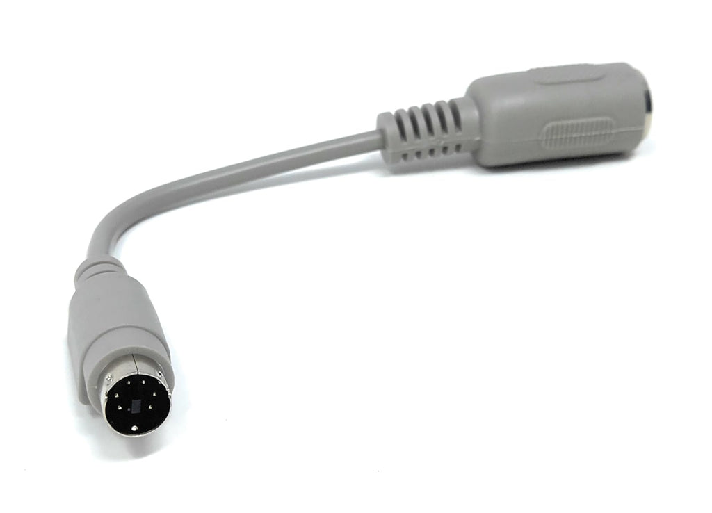 DRUT 6-Pin Mini DIN Male to 5-Pin DIN Female Adapter Cable for Musical Instruments, Keyboards and AT to PS/2 Conversions (15cm)